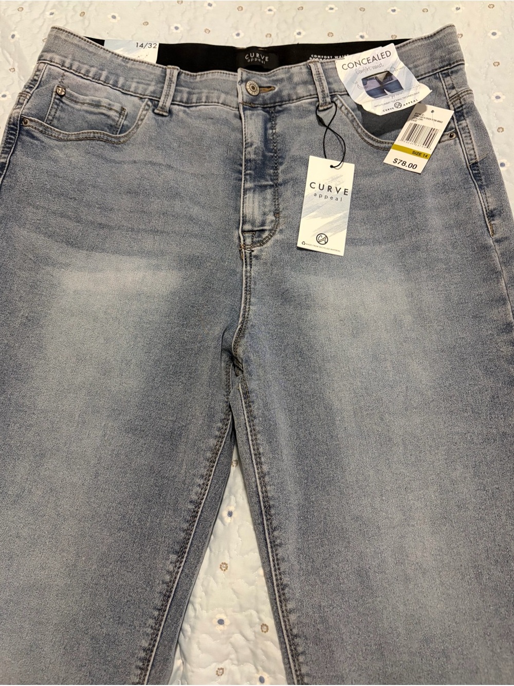 Curb Appeal High-Rise Concealed Comfort No Gap Waist DuoMode Skinny Jeans 14/32
